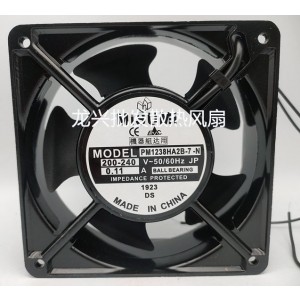 PELKO Motors PM1238HA2B-7-N PM1238HA2B7N 200-240V 0.11A 20.2W 2wires Cooling Fan 