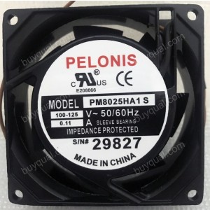 PELONIS PM8025HA1S 100/125V 0.11A Cooling Fan