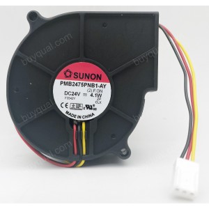 SUNON PMB2475PNB1-AY 24V 4.1W 3wires Cooling Fan
