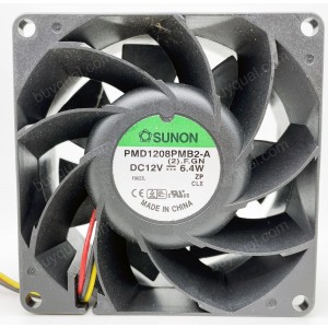 SUNON PMD1208PMB2-A 12V 6.4W 3wires 2wires Cooling Fan