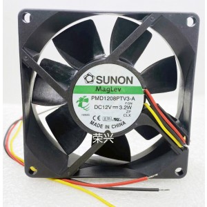 SUNON PMD1208PTV3-A 12V 3.2W 3wires Cooling Fan