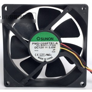 SUNON PMD1209PTB1-A F.GN 12V 5.5W 3wires Cooling Fan