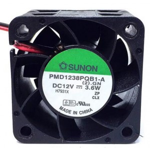 SUNON PMD1238PQB1-A 12V 3.6W 2wires Cooling Fan