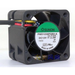 SUNON PMD1238PQB2-A 12V 2.3W 3wires Cooling Fan