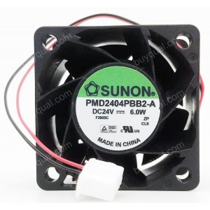 SUNON PMD2404PBB2-A 24V 6.0W 2wires Cooling Fan