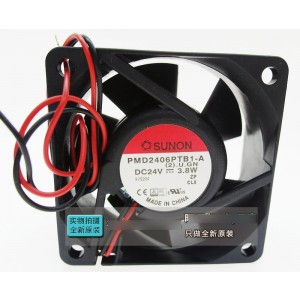 SUNON PMD2406PTB1-A (2).U.GN 24V 3.8W 2wires Cooling Fan