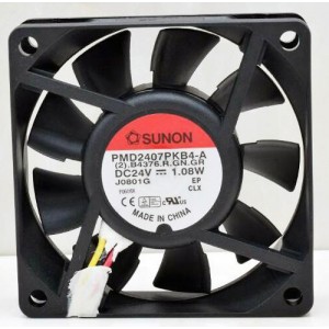 Sunon PMD2407PKB4-A 24V 1.08W 3wires Cooling Fan 