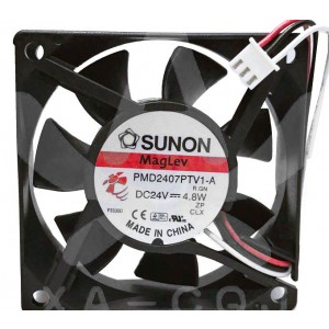 SUNON PMD2407PTV1-A 24V 4.8W 2wires 3wires Cooling Fan