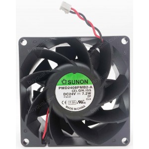 SUNON PMD2408PMB2-A 24V 7.2W 2wires Cooling Fan - NEW