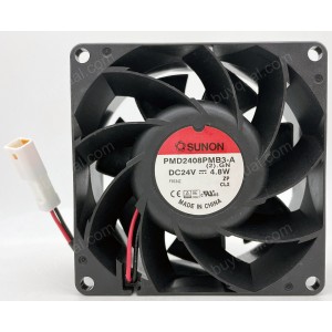Sunon PMD2408PMB3-A 24V 4.8W 2wires Cooling Fan 