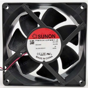 SUNON PMD2412PMB1-A 24V 18.2W 2wires 3wires Cooling Fan - Original New