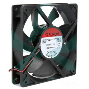 SUNON PMD2412PTB3-A 24V 6.7W 2wires Cooling Fan