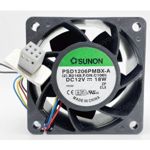 SUNON PSD1206PMBX-A 12V 18W 30W 4wires Cooling Fan - Picture need
