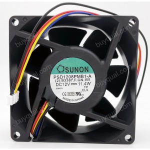 SUNON PSD1208PMB1-A F.GN 12V 11.4W 24W 4wires Cooling Fan - Picture need