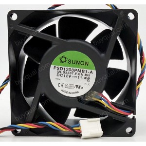 SUNON PSD1208PMB1-A F.GN 12V 11.4W 24W 4wires Cooling Fan - Picture need