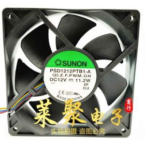 SUNON PSD1212PTB1-A 12V 11.2W 3wires 4wires Cooling Fan - Picture need