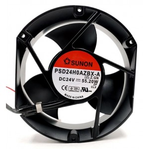 SUNON PSD24H0AZBX-A (2).Z.GN 24V 55.20W 2wires Cooling Fan