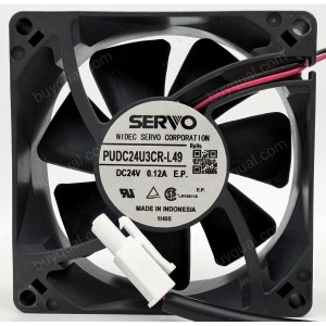 SERVO PUDC24U3CR-L49 24V 0.1A 2.4W 2wires Cooling Fan - New