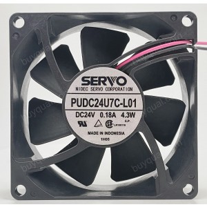 SERVO PUDC24U7C-L01 24V 0.18A 4.3W 2wires cooling fan