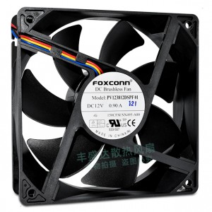 FOXCONN PV123812DSPF01 12V 0.90A 4wires Cooling Fan