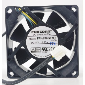 FOXCONN PVA070G12Q 12V 0.50A 4wires Cooling Fan