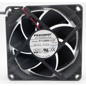 FOXCONN PVA080G12P 12V 0.32A 2wires Cooling Fan