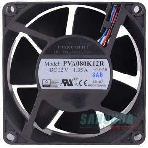 FOXCONN PVA080K12R 12V 1.35A 3wires Cooling Fan