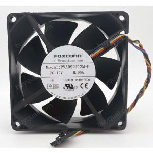 FOXCONN PVA092J12M-P 12V 0.95A 4wires Cooling Fan