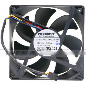 FOXCONN PVA120K12N-P01 12V 0.90A 4wires Cooling Fan