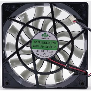 POWERYEAR PY-12015H12S 12V 0.22A 2wires Cooling Fan