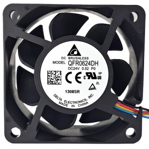 DELTA QFR0624DH-P0 24V 0.52A 4wires Cooling Fan 