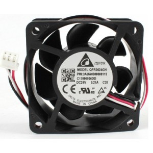 DELTA QFR0624GH 24V 0.21A 3wires 4wires Cooling Fan