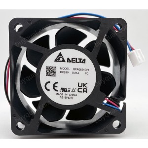 DELTA QFR0624GH 24V 0.21A 3wires 4wires Cooling Fan