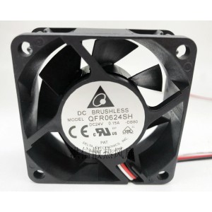 Delta QFR0624SH 24V 0.15A 3wires Cooling Fan
