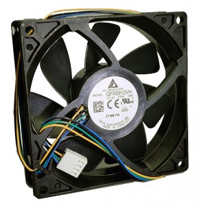 DELTA QFR0912VH 12V 0.60A 4wires Cooling Fan