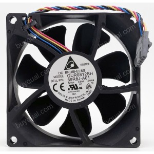 DELTA QUR0812SH 12V 0.50A 4wires Cooling Fan - Picture need