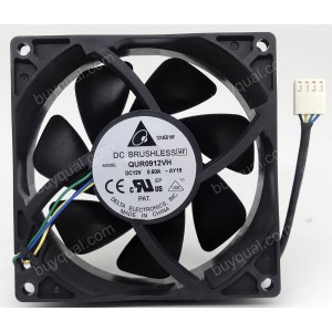 DELTA QUR0912VH  -AY19 -CG37 12V 0.60A 4wires cooling fan