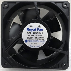 ROYAL TYPE R120C[C01] 100V 22/20W 2wires Cooling Fan