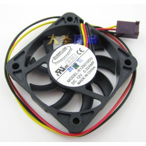 EVERFLOW R125010DU 12V 0.32A 3wires Cooling Fan