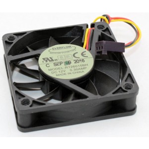 EVERFLOW R126015BH 12V 0.30A 3wires Cooling Fan 