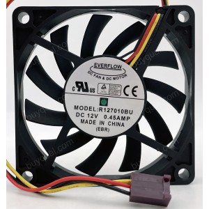 EVERFLOW R127010BU 12V 0.45A 3 wires Cooling Fan