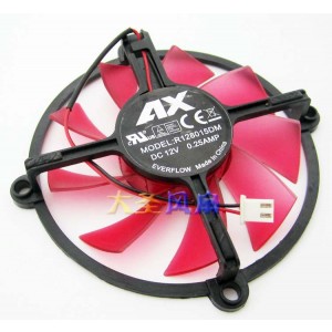 EVERFLOW R128015DM 12V 0.25A 2 wires Cooling Fan
