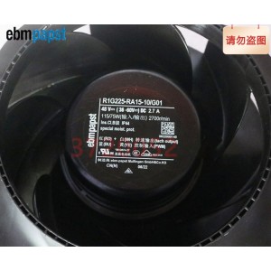 Ebmpapst R1G225-RA15-10/G01 48V 2.7A 115/75W Cooling Fan