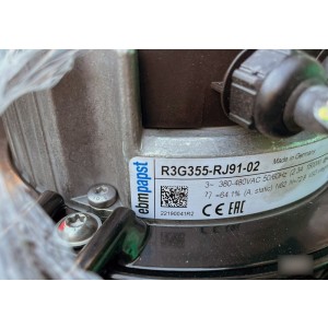 Ebmpapst R3G355-RJ91-02 380-480V 2.3A 1500W Cooling Fan