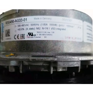 Ebmpapst R3G450-AG33-01 380-480V 1.85A 1000W Cooling Fan 