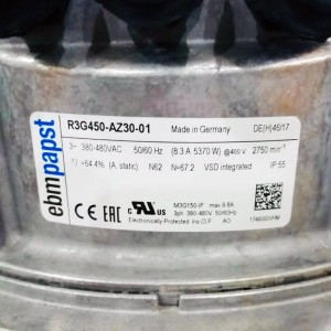 Ebmpapst R3G450-AZ30-01 380-480V 8.3A 5370W Cooling Fan 
