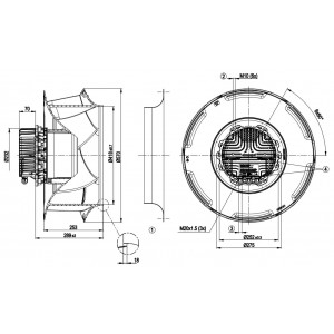 Ebmpapst R3G560-RB32-10/S01 400V 4.43A 2900W Cooling Fan