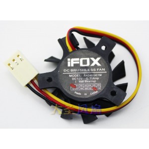 iFOX RAD4010C1M 12V 0.11A 3wires Cooling Fan