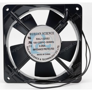 XINRUILIAN RAL1225S2 100/125V 0.09A 2wires Cooling Fan
