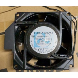 RUILIAN RAM8025B2-C 100-125V 0.10A 2wires Cooling Fan